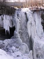 Minnehaha Falls, Winter