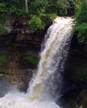 A Vertical View of Minnehaha Falls