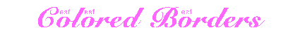 colored borders