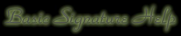 basic signature