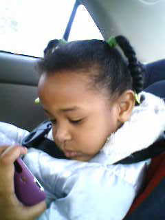 Ella with iPod