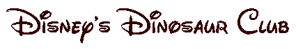 disney dinosaur club