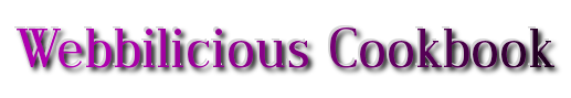webbilicious cookbook